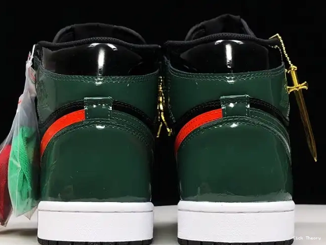 Kick Theory 1 High OG Black Team Orange-Fir x Jordan SoleFly Air Retro AV3905-038 0501